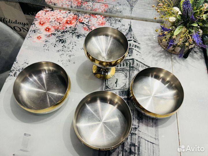 Комплект Барон zepter стальной с золотым декором