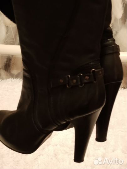 Сапоги осень размер 37 натур кожа