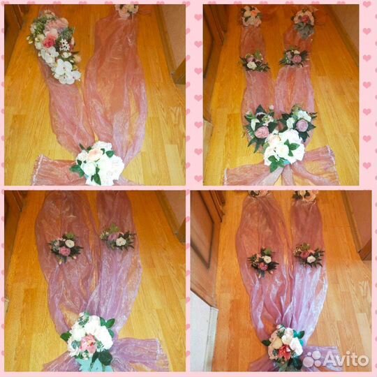 Свадебные украшения на автомобили