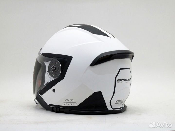 Шлем origine palio techy белый/серый (открый со ст