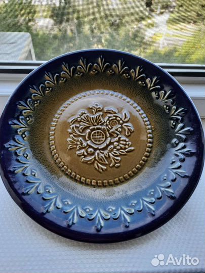 Блюдо керамика винтаж