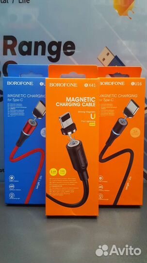 Магнитный кабель type c, micro, lightning