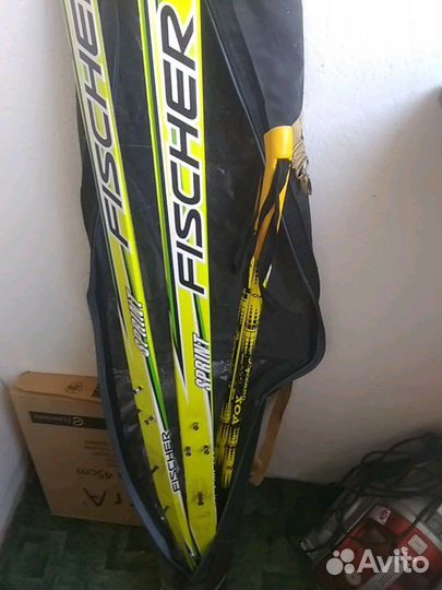 Лыжи фишер бу 1 м 40 см в хорошем состоянии