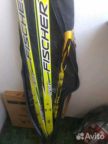 Лыжи фишер бу 1 м 40 см в хорошем состоянии