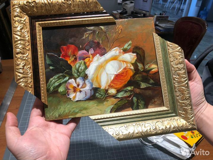 Картина маслом на холсте в раме