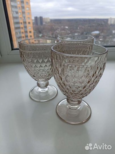 Бокалы стеклянные набор, 3 шт