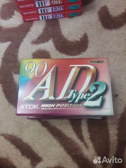 Аудиокассеты TDK AD2 90 (запечатанные, Japan) хром