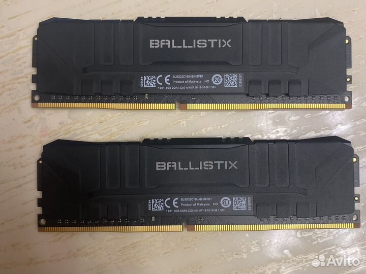 Оперативная память ddr4 16gb 3200мгц ballistix