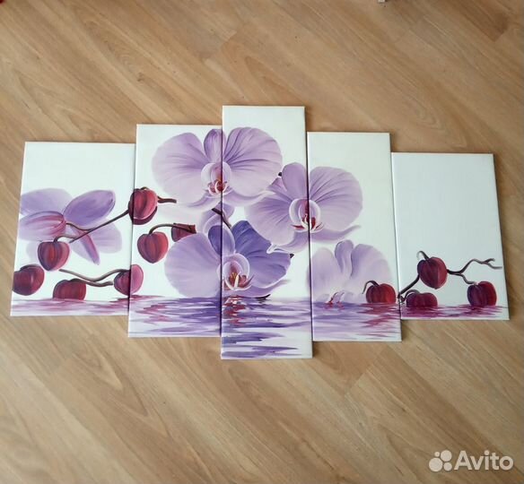 Картина интерьерная 5 модулей