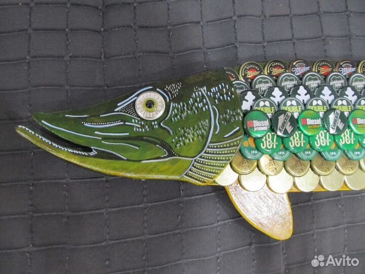Щука из пивных крышек