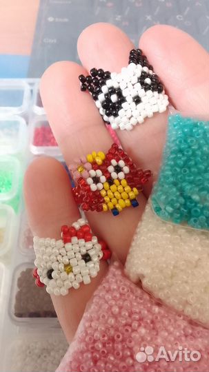 Колечки из бисера