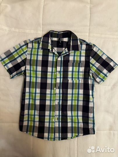 Рубашка для мальчика с коротким рукавом