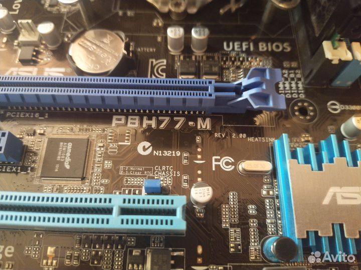 Материнская плата 1155 с процессором и памятью