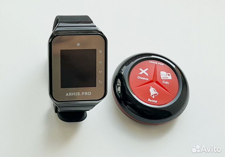 Кнопка вызова официанта Счет, Вызов, Отмена