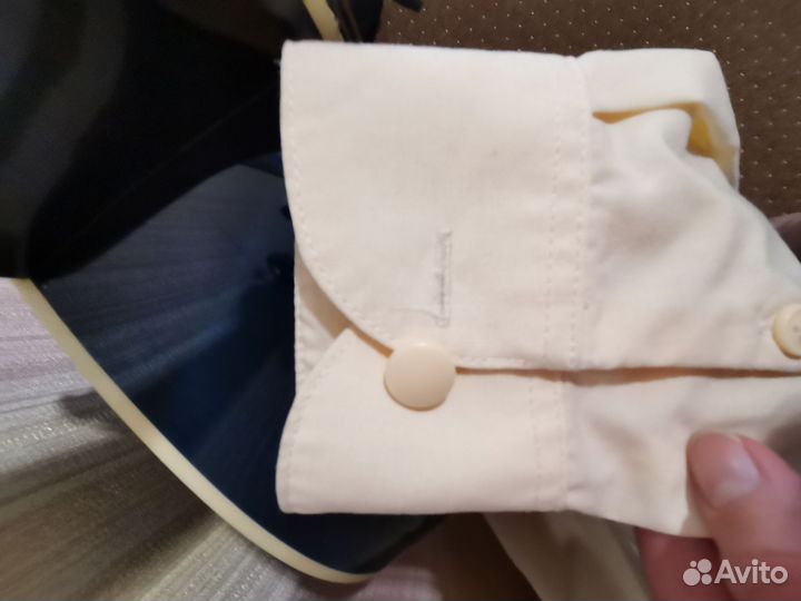 Кадетская рубашка кремовая