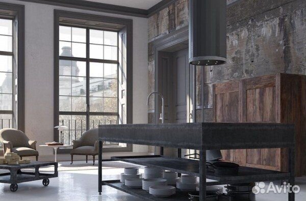 Вытяжка faber 110.0456.220 faber corinthia isola EV8P DG matt/concrete A3