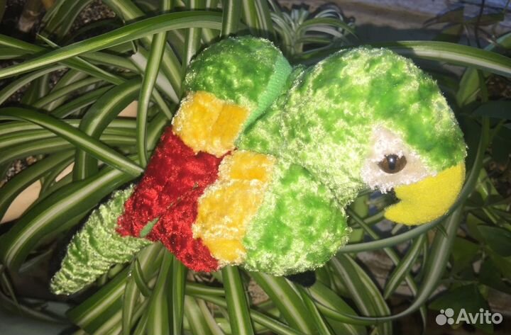Попугай мягкая игрушка