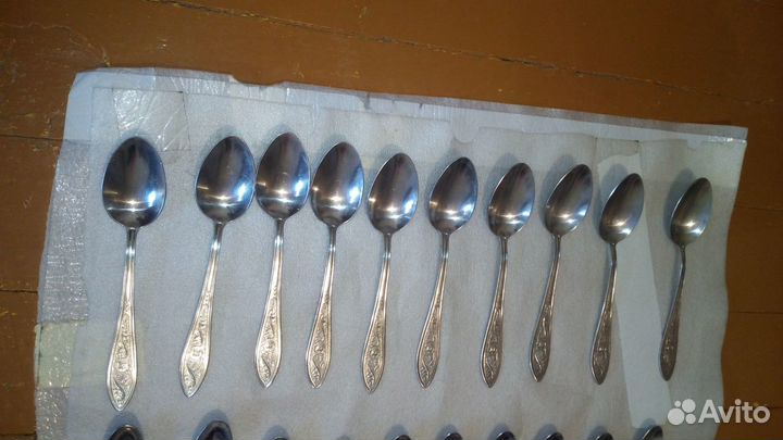 Комплект вилок и ложек времен СССР