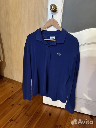 Поло с длинным рукавос lacoste оригинал