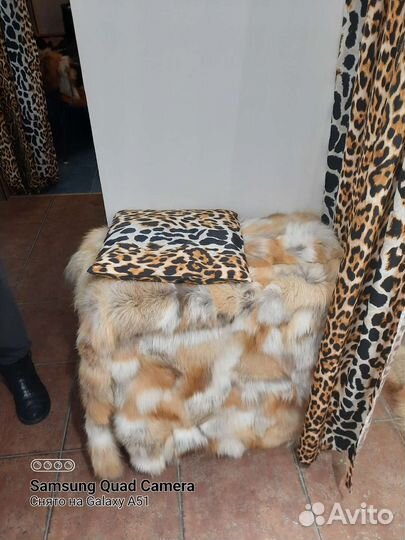 Шкура из натурального меха для интерьера