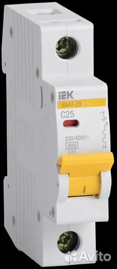 Автоматический выключатель 25а