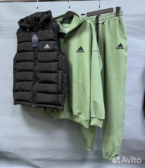 Спортивный костюм мужской Adidas тройка легкий