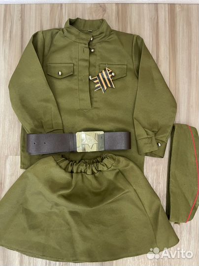 Костюм военный для девочки