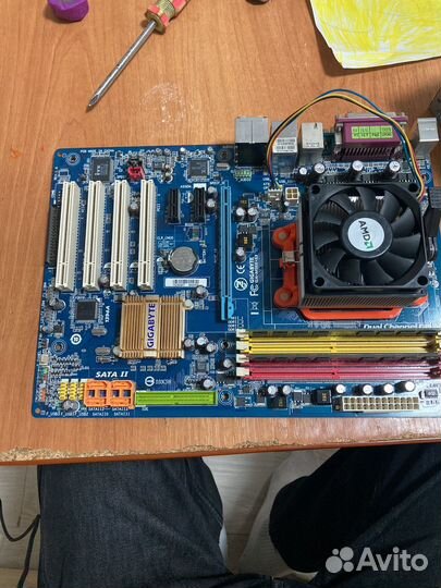 Процессор материнская плата болок питания и кулер