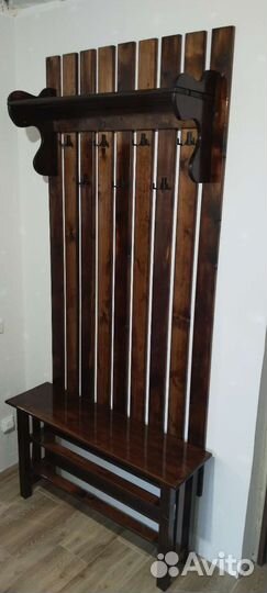 Вешалка в прихожую с обувницей