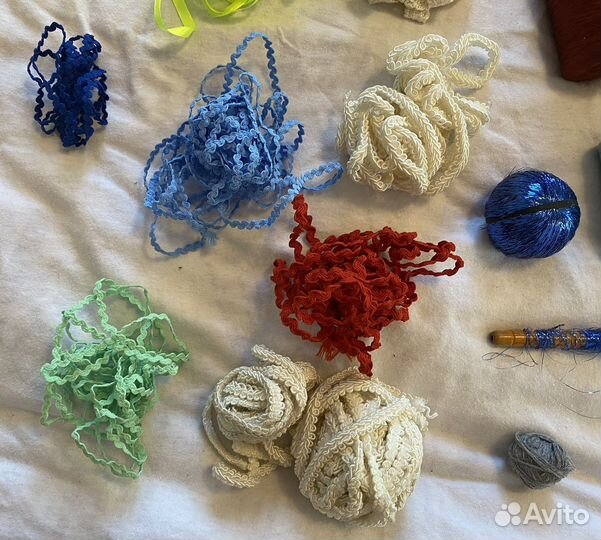 Пряжа для вязания нитки рукоделие тесьма шитьё