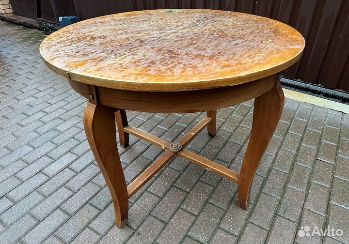 Стол круглый письменный обеденный раскладной №1мм