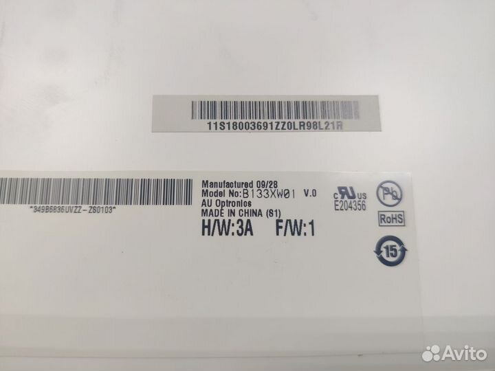 Матрица B133XW01 V.0 /40 Pin/1366x768/TN/глянцевое