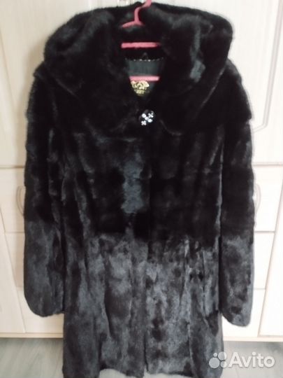 Шуба норковая с капюшоном 44 46