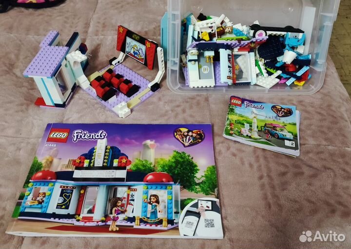 Lego friends кинотеатр и электромобиль