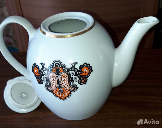 Чайник заварочный 1 л, фарфор, СССР