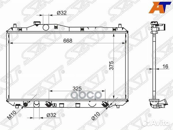 Радиатор Honda Civic 11-17 HD0001-FB Sat
