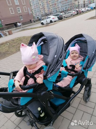 Детские коляски 2 в 1 для двойни