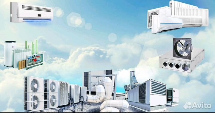 Монтаж кондиционеров, вентиляции