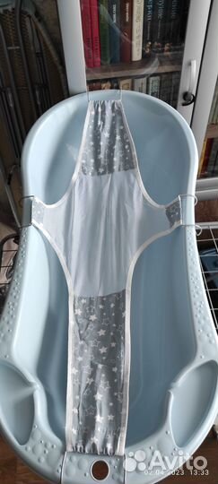 Детская ванна со сливом и с гамачком для купания