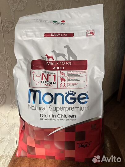 Корм для собак мелких пород monge
