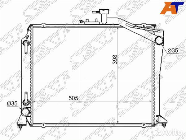 Радиатор toyota hiace