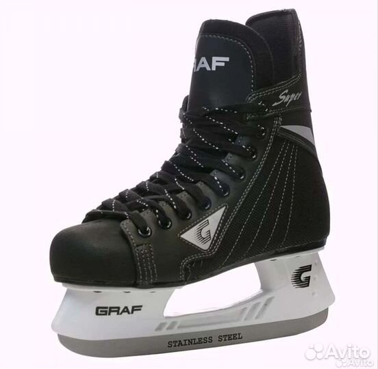 Новые детские хоккейные коньки Graf super G