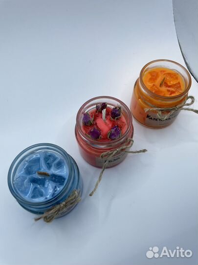 Ароматическая свеча ручной работы