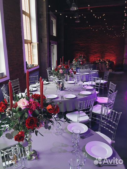 Аренда,прокат стулья,столы,текстиль,посуда