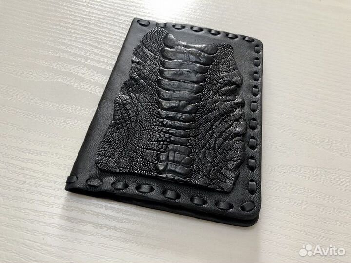 Обложка на паспорт натуральная кожа страуса