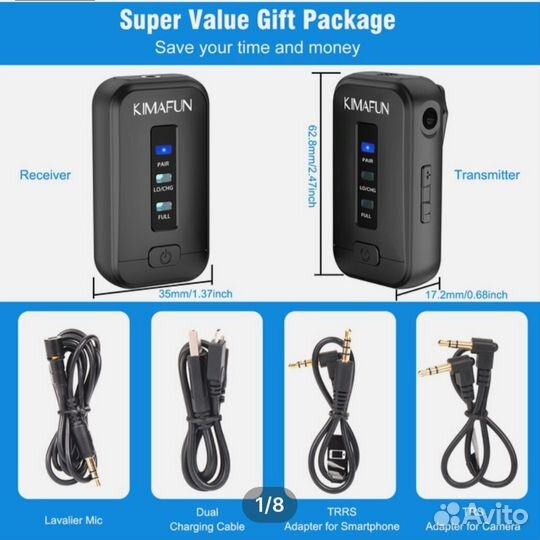 Микрофон беспроводной kimafun