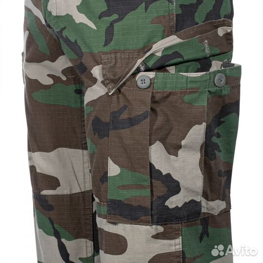 Pants BDU Style woodland Ripstop washed