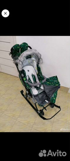 Детские санки коляска ника