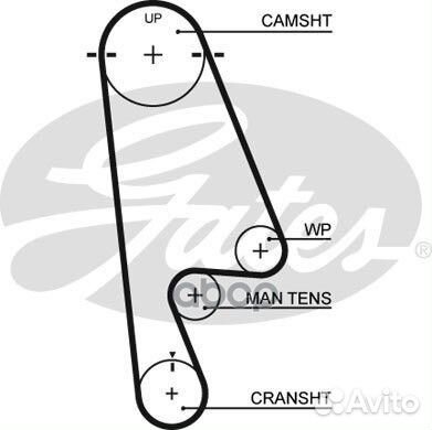Ремень грм gates 5480XS 5480XS Gates