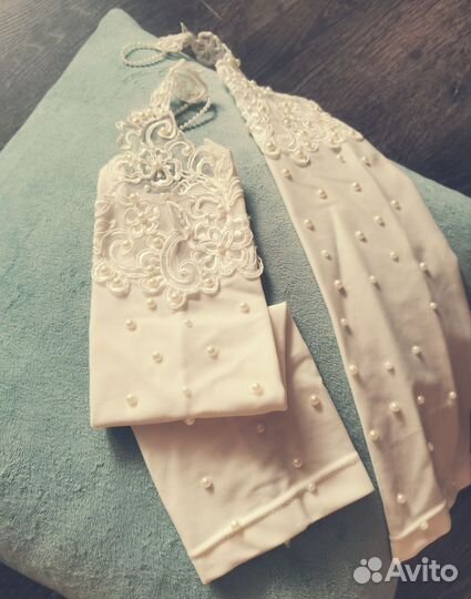 Перчатки свадебные